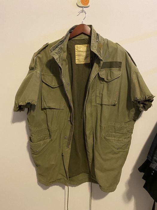 R13 Oversized Cut-off Sleeve Field Jacket | Grailed