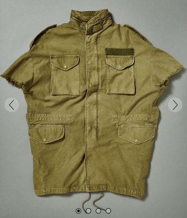 R13 Oversized Cut-off Sleeve Field Jacket | Grailed