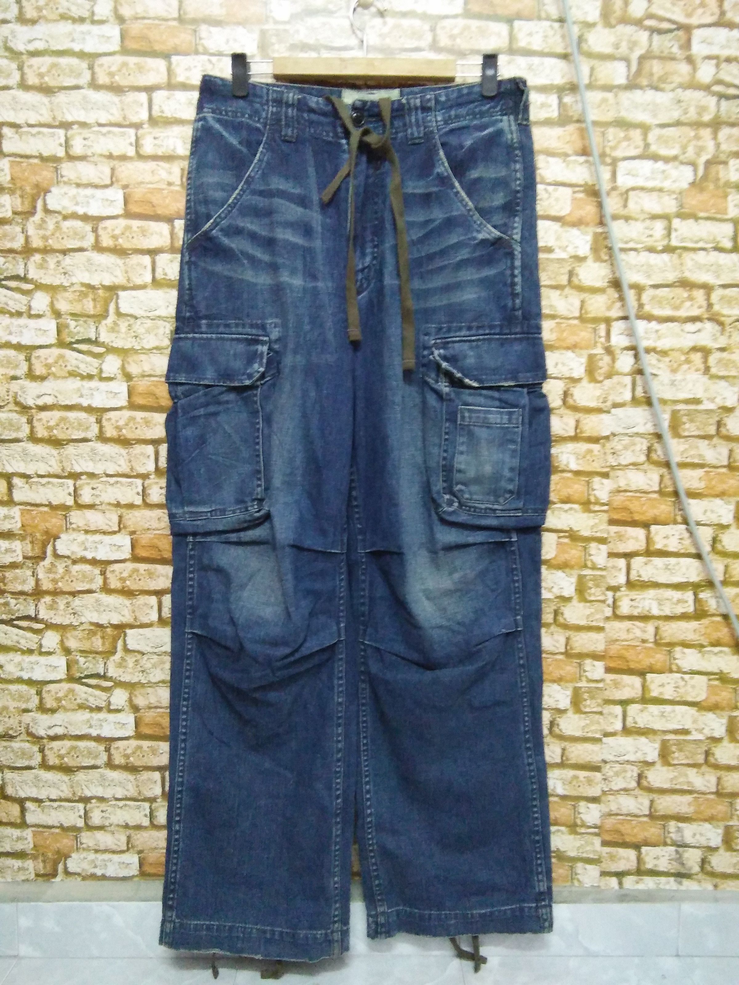C.P. Company X SURPLUS PARACHUTE DENIM TROUSERS (A691)