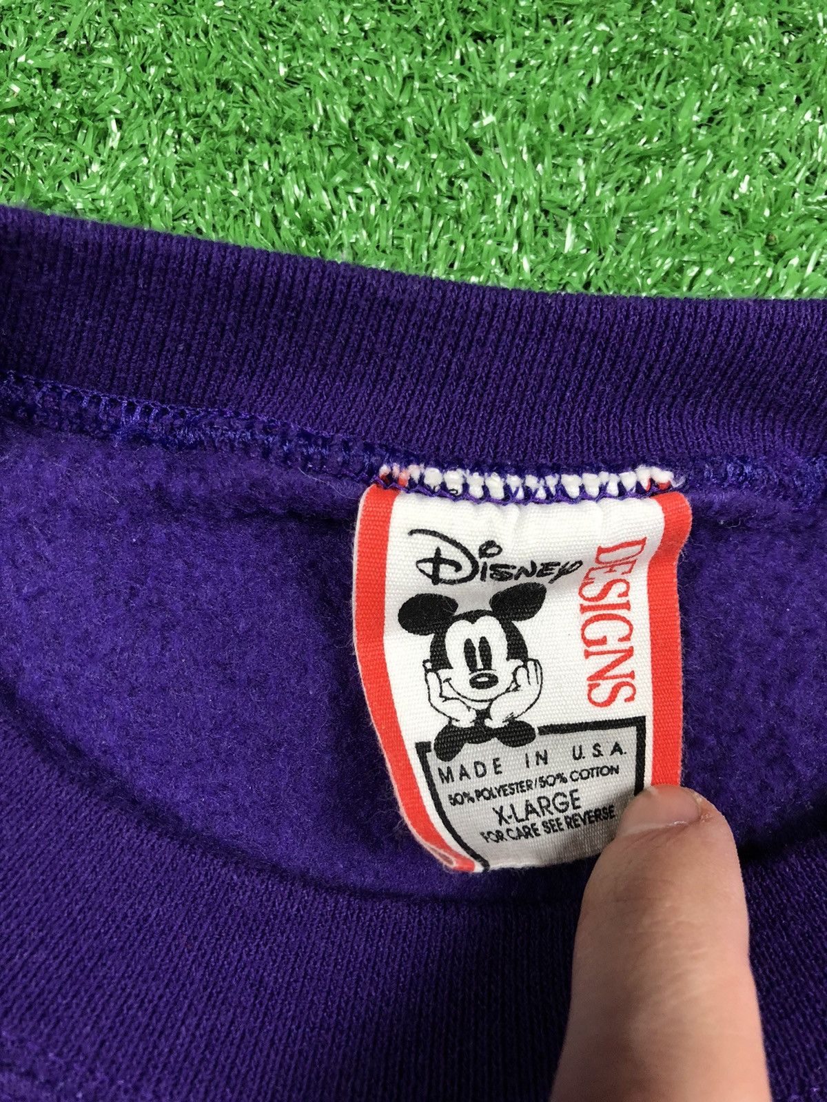 Disney Vintage Disney 25 Years Mickey Crewneck Sweatshirt Purple Size US XL / EU 56 / 4 - 6 Thumbnail