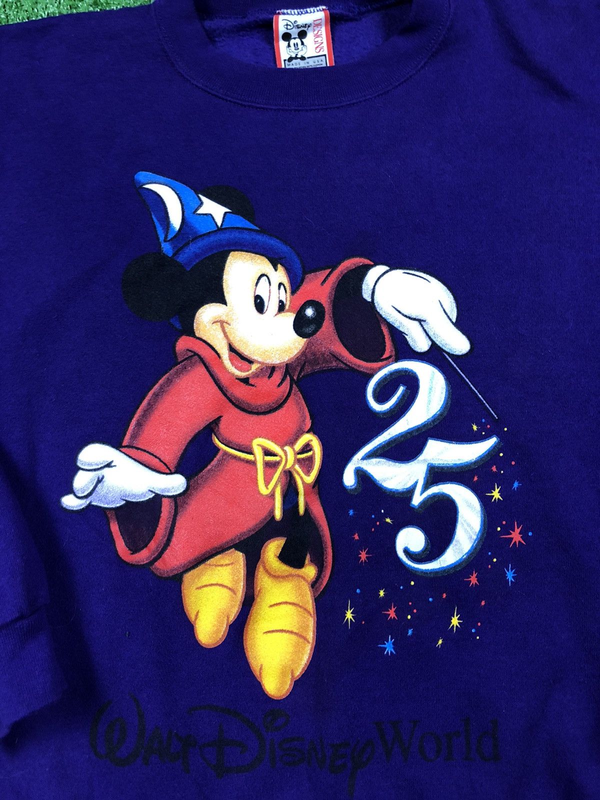 Disney Vintage Disney 25 Years Mickey Crewneck Sweatshirt Purple Size US XL / EU 56 / 4 - 3 Thumbnail