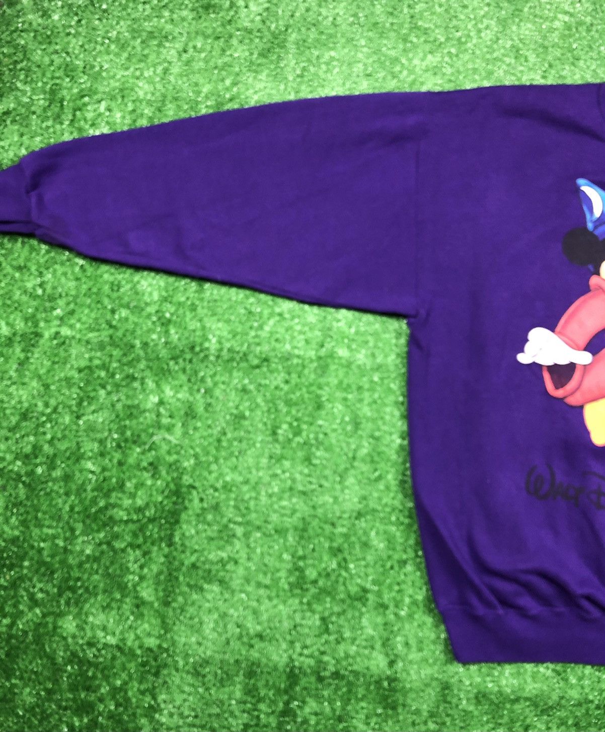 Disney Vintage Disney 25 Years Mickey Crewneck Sweatshirt Purple Size US XL / EU 56 / 4 - 4 Thumbnail