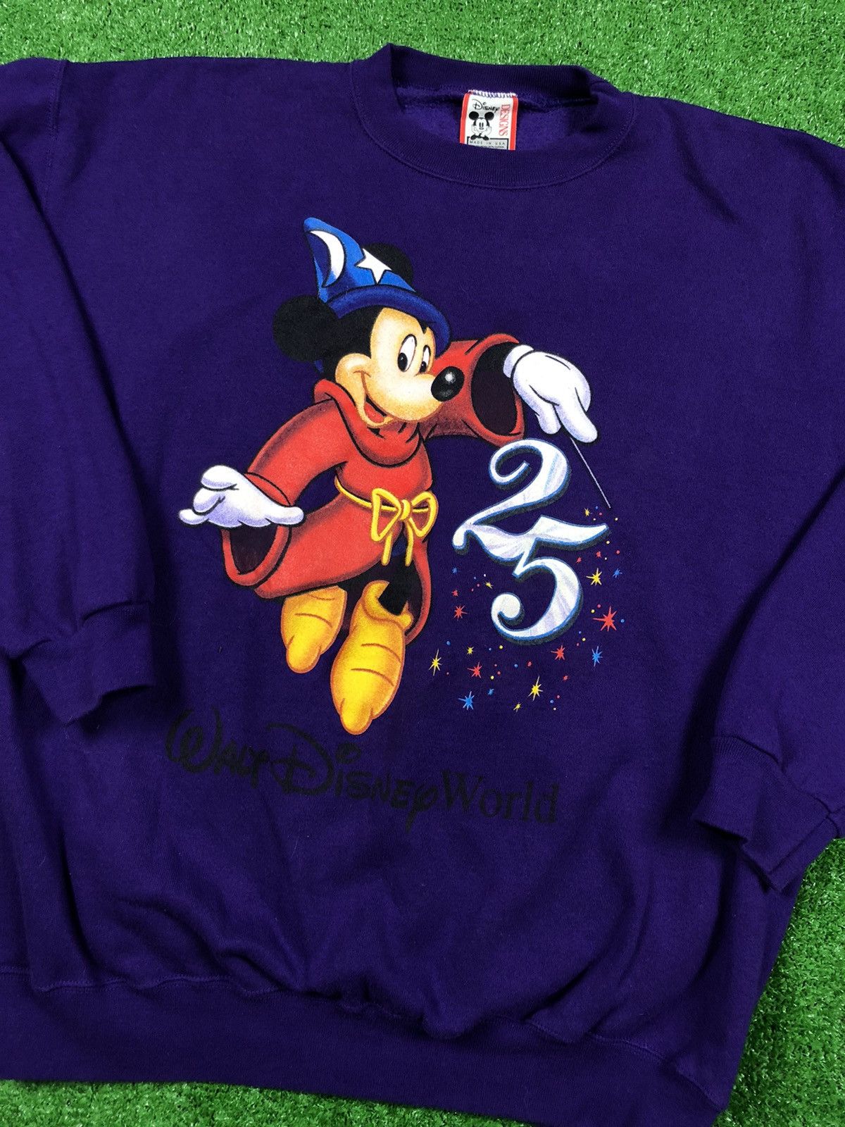 Disney Vintage Disney 25 Years Mickey Crewneck Sweatshirt Purple Size US XL / EU 56 / 4 - 2 Thumbnail