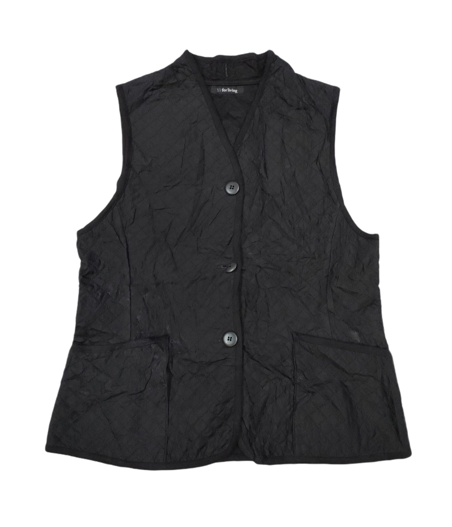 Yohji Yamamoto Y's For Living Yohji Yamamoto Quilted Vest Size S / US 4 / IT 40 - 1 Thumbnail