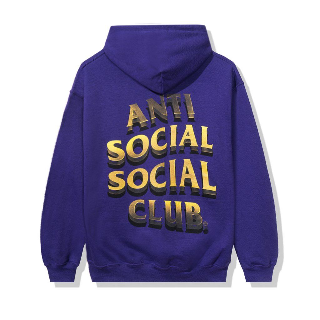 Anti Social Social Club DS ASSC Copper Yellow Logo 747K Purple Hoodie bape kith kaws Size US L / EU 52-54 / 3 - 2 Thumbnail