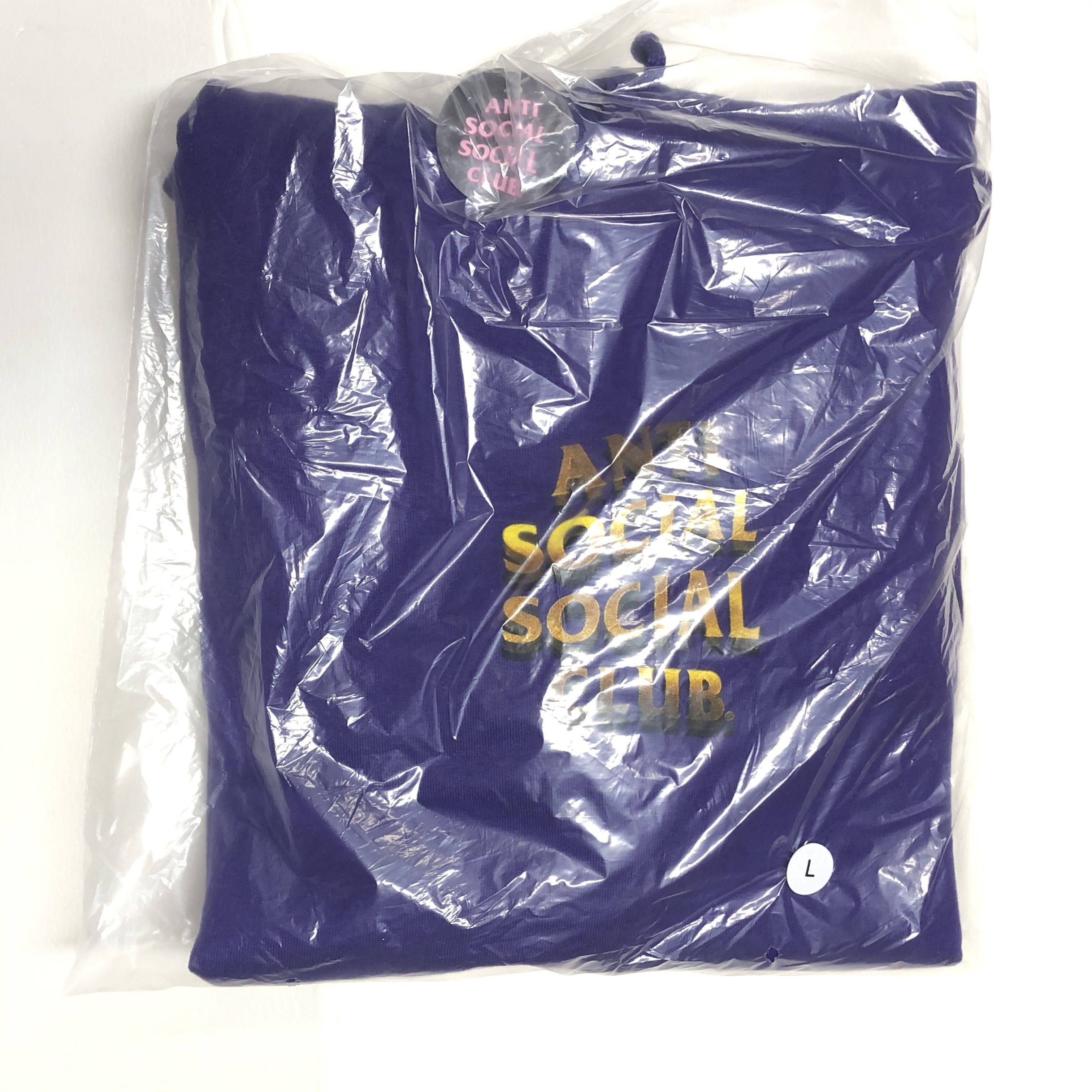 Anti Social Social Club DS ASSC Copper Yellow Logo 747K Purple Hoodie bape kith kaws Size US L / EU 52-54 / 3 - 1 Thumbnail