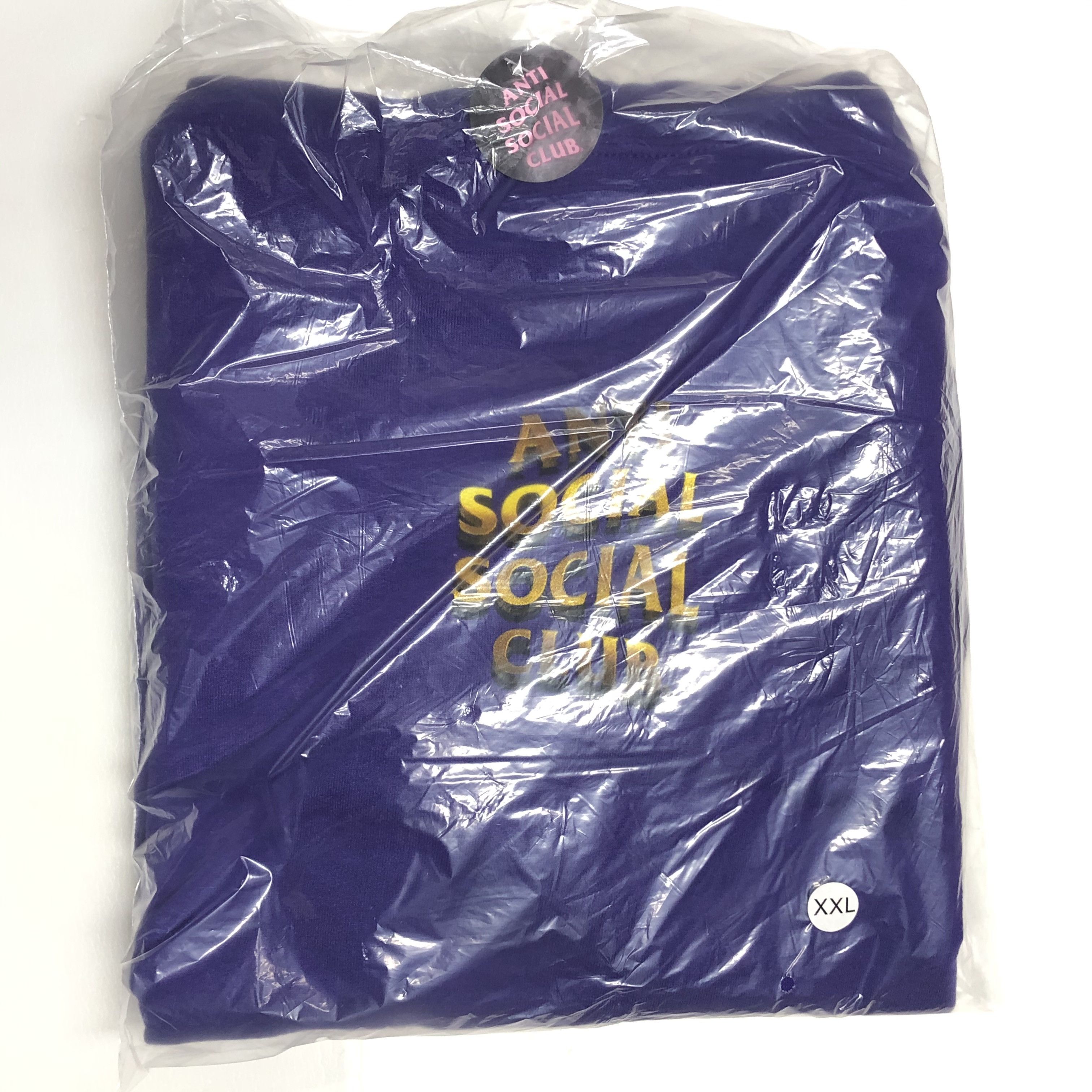 Anti Social Social Club DS ASSC Copper Yellow Logo 747K Purple Hoodie bape kith kaws Size US XXL / EU 58 / 5 - 2 Thumbnail
