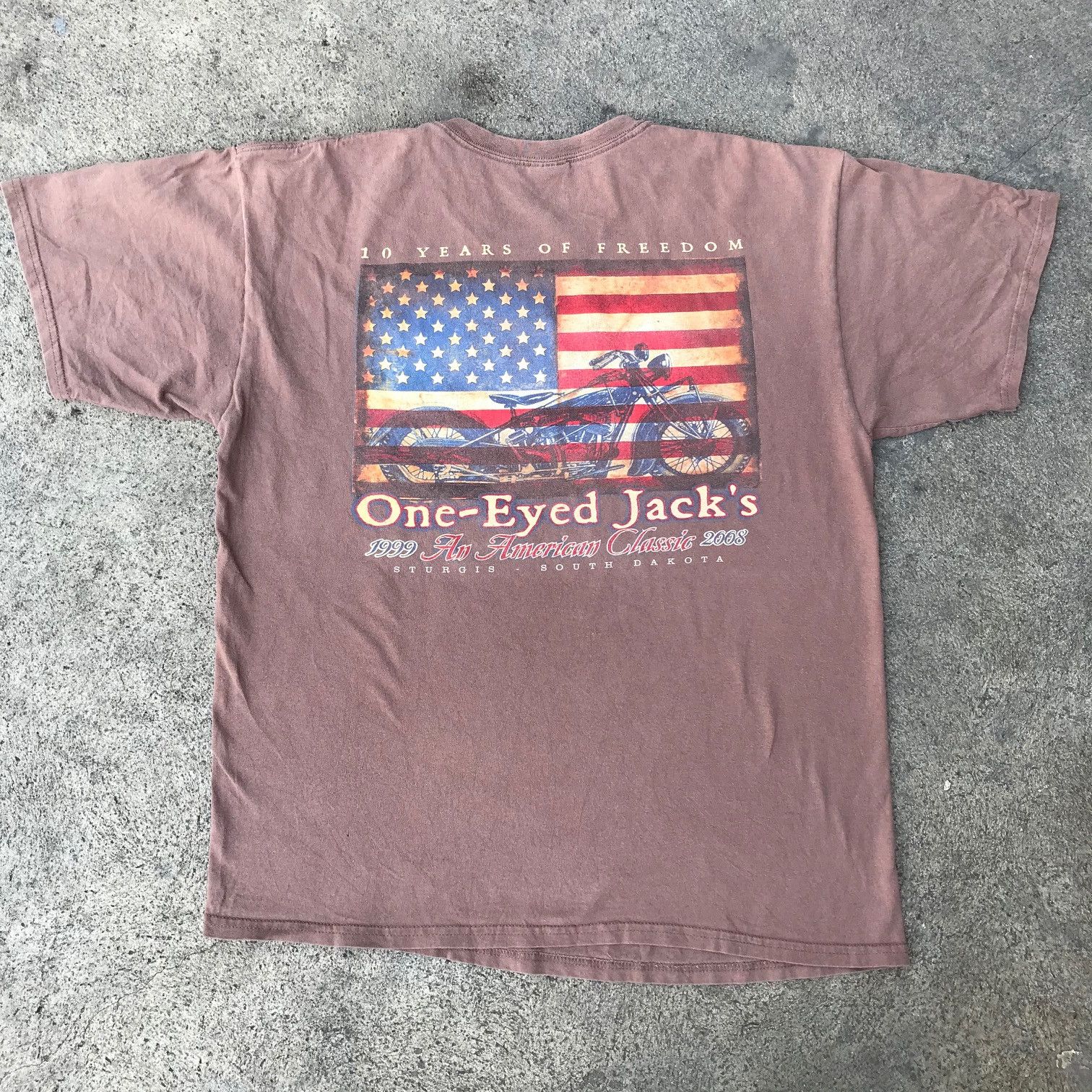 Harley Davidson × Vintage Vintage Y2K Sturgis An American Classic Promo Tee Faded Size US L / EU 52-54 / 3 - 1 Thumbnail