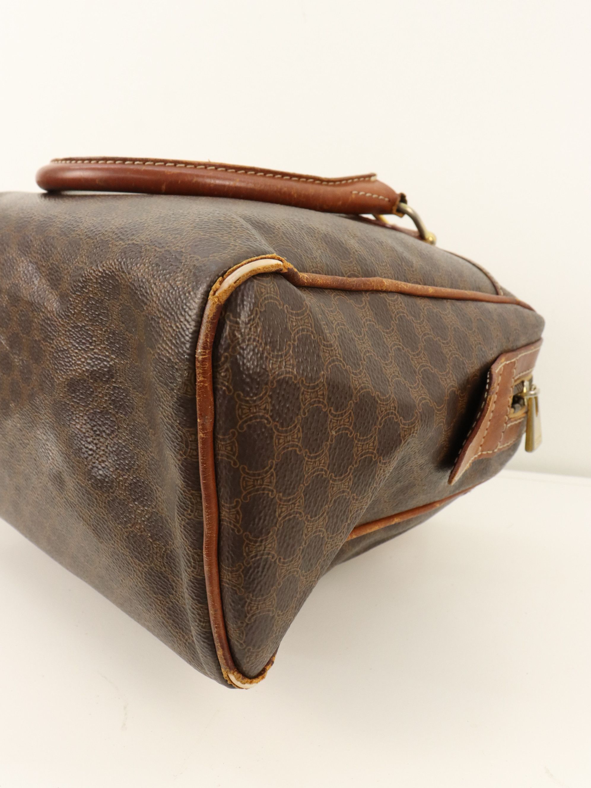 Celine Vtg 90's Macadam Celine Paris Mini Boston Ladies Handbag Size ONE SIZE - 19 Thumbnail
