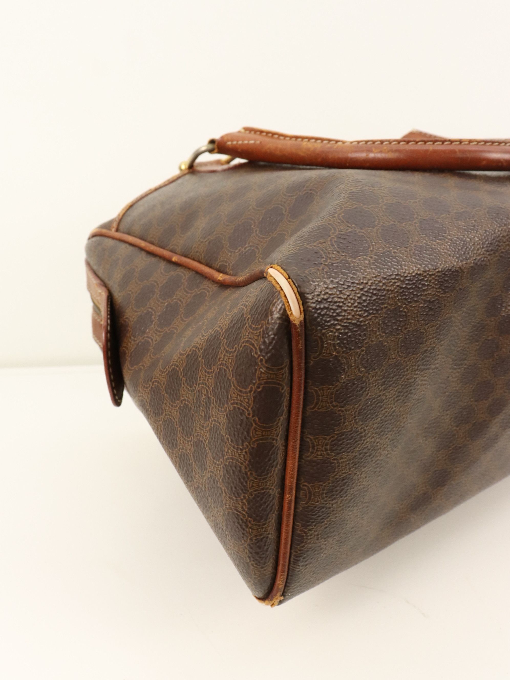 Celine Vtg 90's Macadam Celine Paris Mini Boston Ladies Handbag Size ONE SIZE - 18 Thumbnail