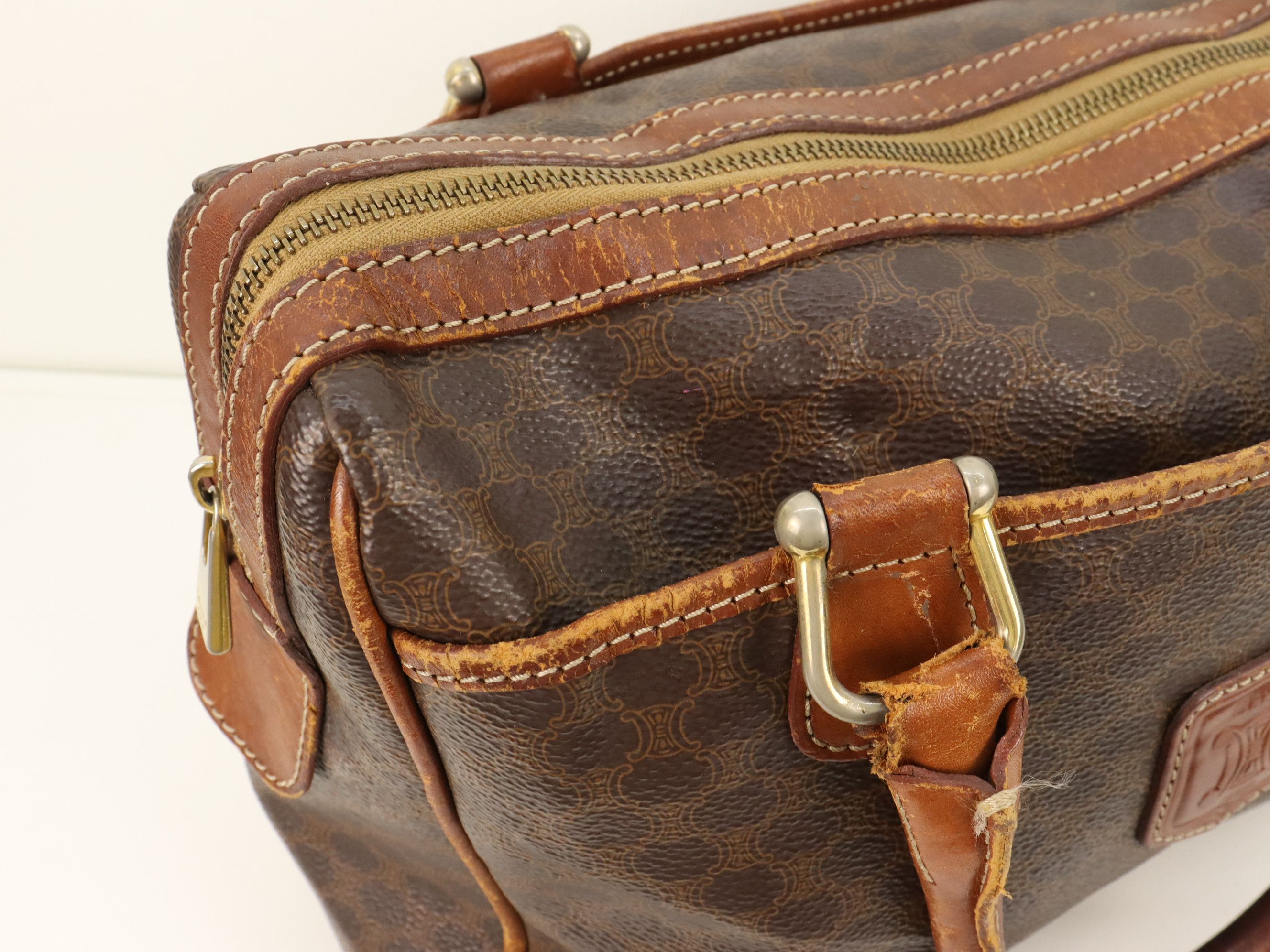 Celine Vtg 90's Macadam Celine Paris Mini Boston Ladies Handbag Size ONE SIZE - 12 Thumbnail