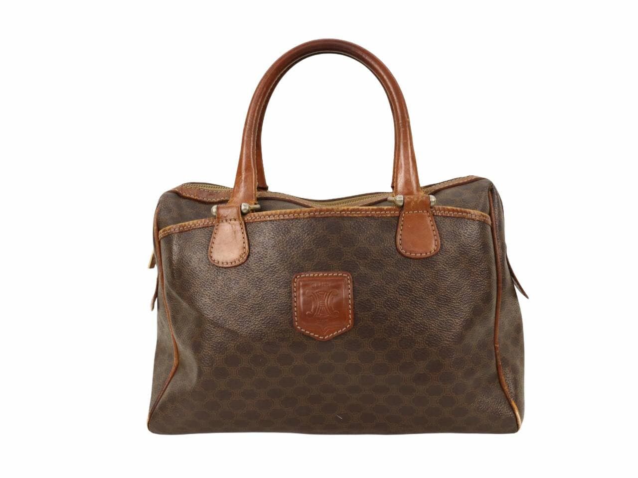 Celine Vtg 90's Macadam Celine Paris Mini Boston Ladies Handbag Size ONE SIZE - 2 Thumbnail