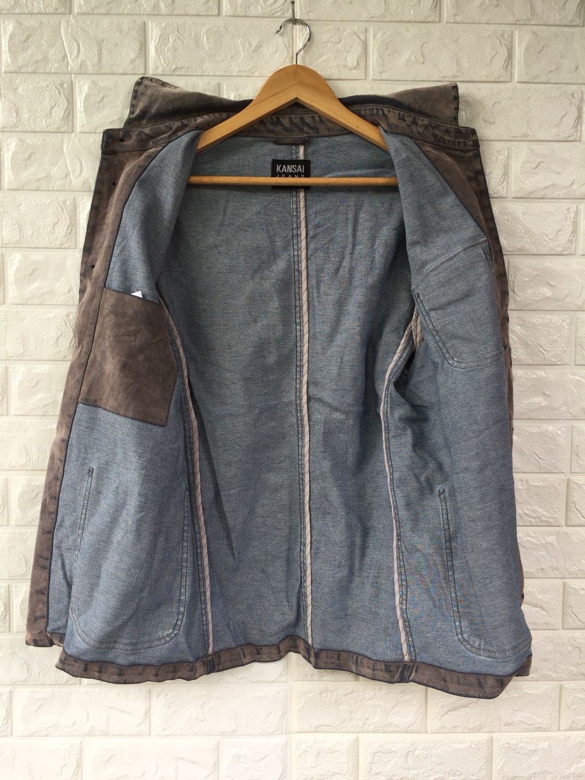 Japanese Brand × Kansai Yamamoto × Vintage Kansai Jeans Snow Wash Jacket Size US M / EU 48-50 / 2 - 11 Thumbnail