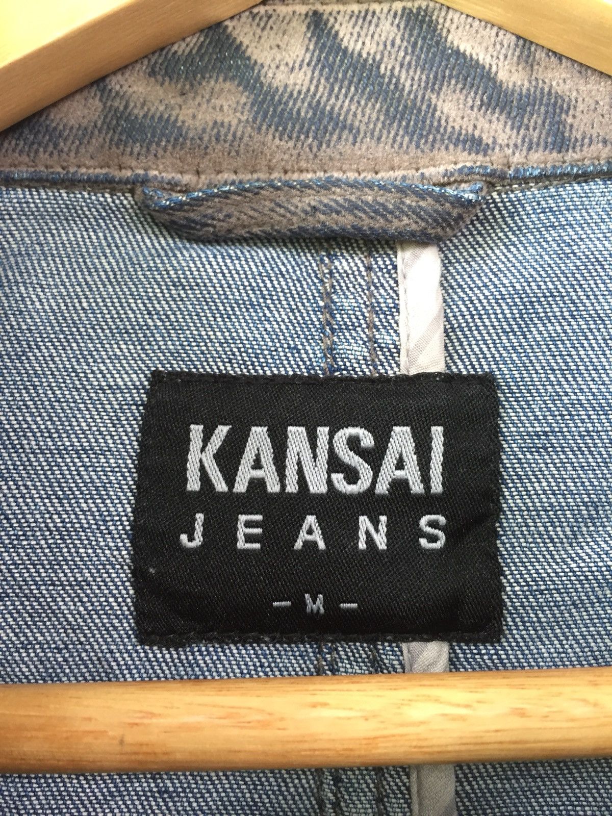 Japanese Brand × Kansai Yamamoto × Vintage Kansai Jeans Snow Wash Jacket Size US M / EU 48-50 / 2 - 13 Thumbnail