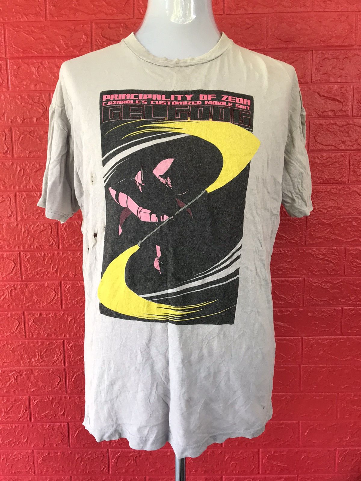 Cartoon Network × Vintage Vintage Japan Anime Principality Of Zeon Gelgoog Tee Size US XL / EU 56 / 4 - 1 Thumbnail