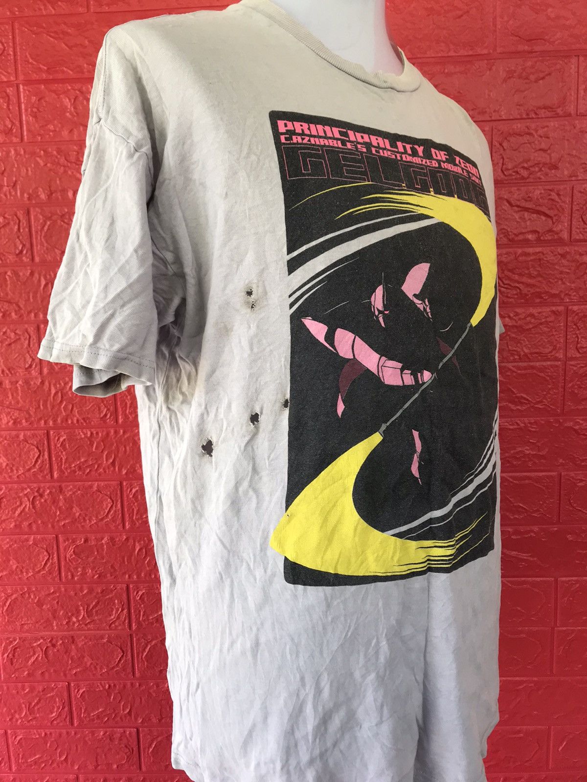 Cartoon Network × Vintage Vintage Japan Anime Principality Of Zeon Gelgoog Tee Size US XL / EU 56 / 4 - 3 Thumbnail