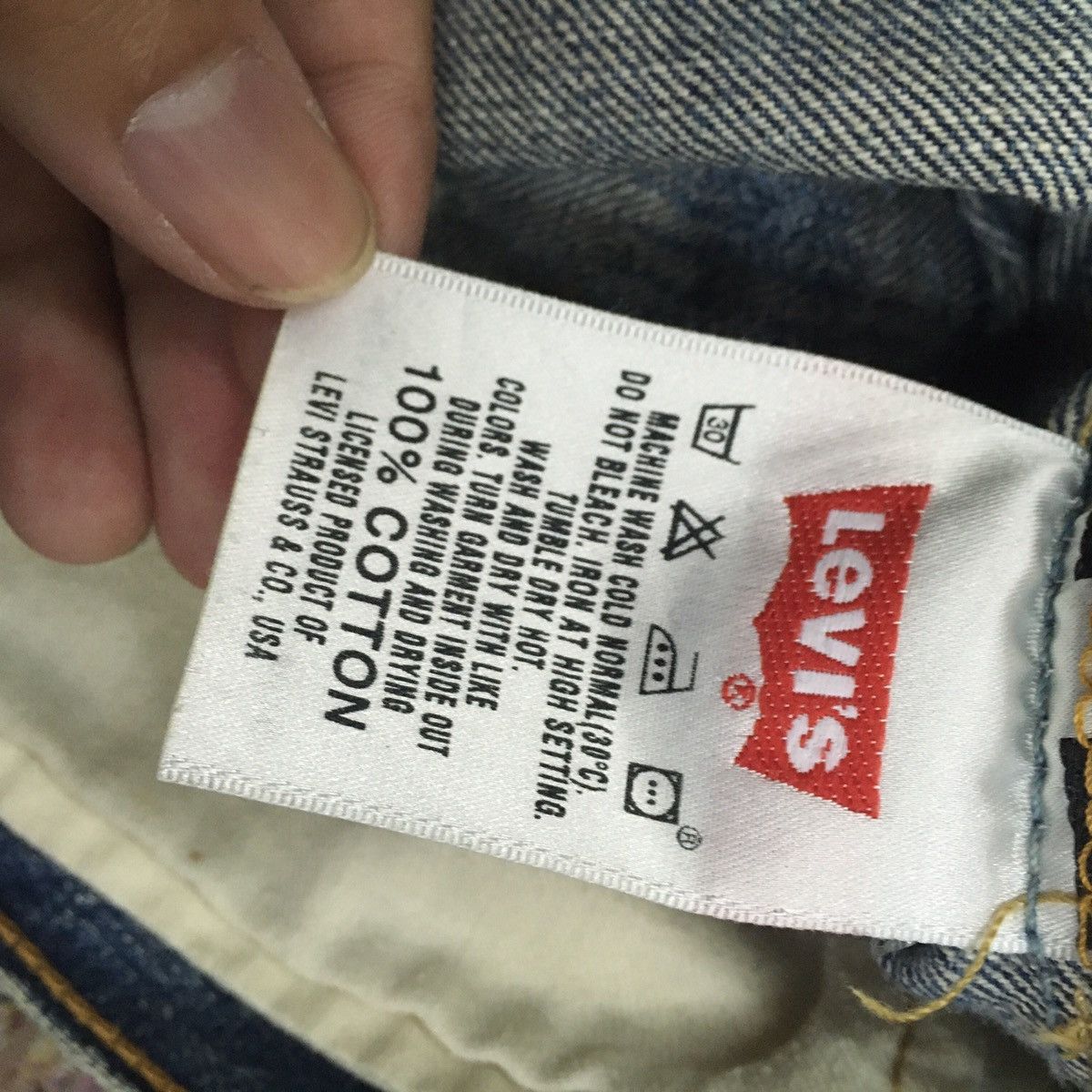 Levi's Vintage Levi’s 501 Patchwork And Distressed Denim Jeans Size US 30 / EU 46 - 7 Thumbnail