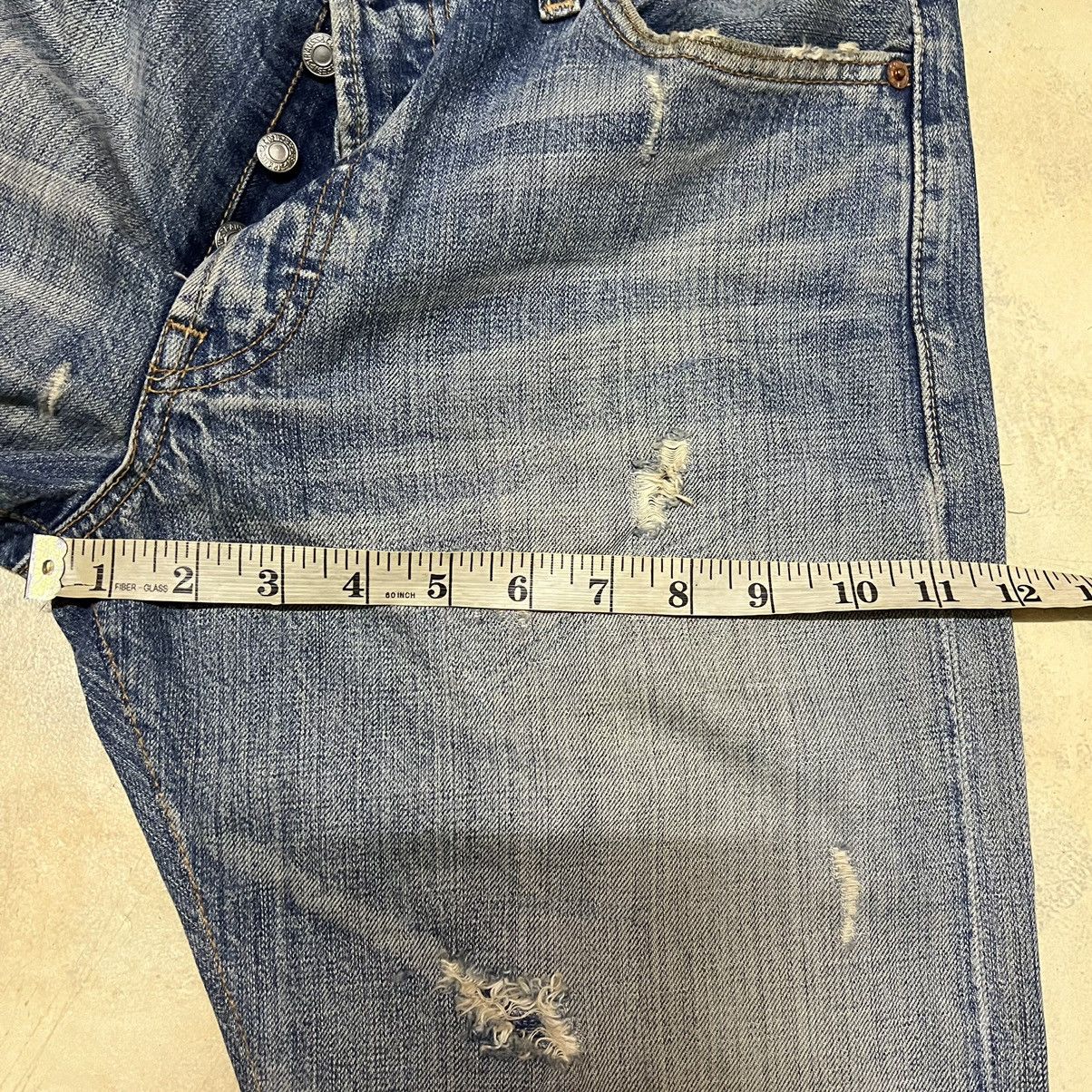 Levi's Vintage Levi’s 501 Patchwork And Distressed Denim Jeans Size US 30 / EU 46 - 13 Thumbnail