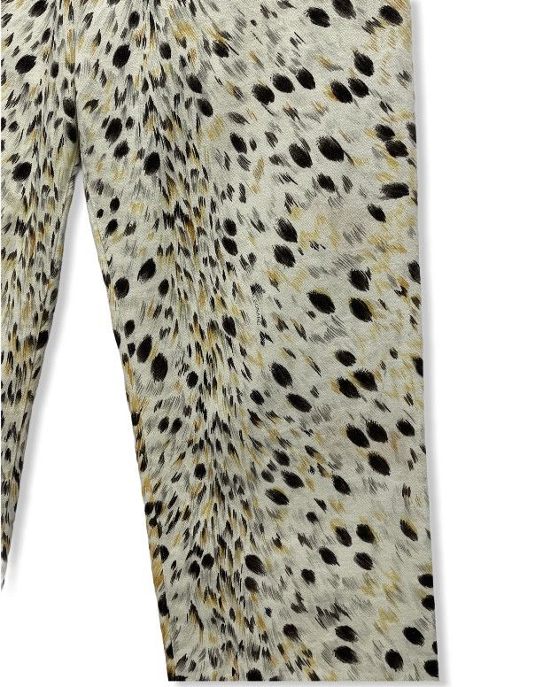 Leonard Paris RARE! LEONARD Full Print Leopard Design Pants Size US 26 / EU 42 - 6 Thumbnail