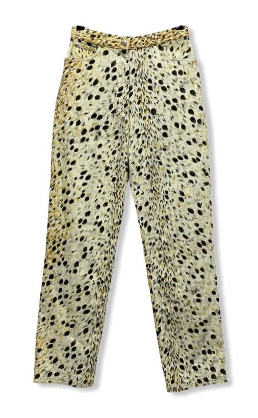 Leonard Paris RARE! LEONARD Full Print Leopard Design Pants Size US 26 / EU 42 - 1 Thumbnail
