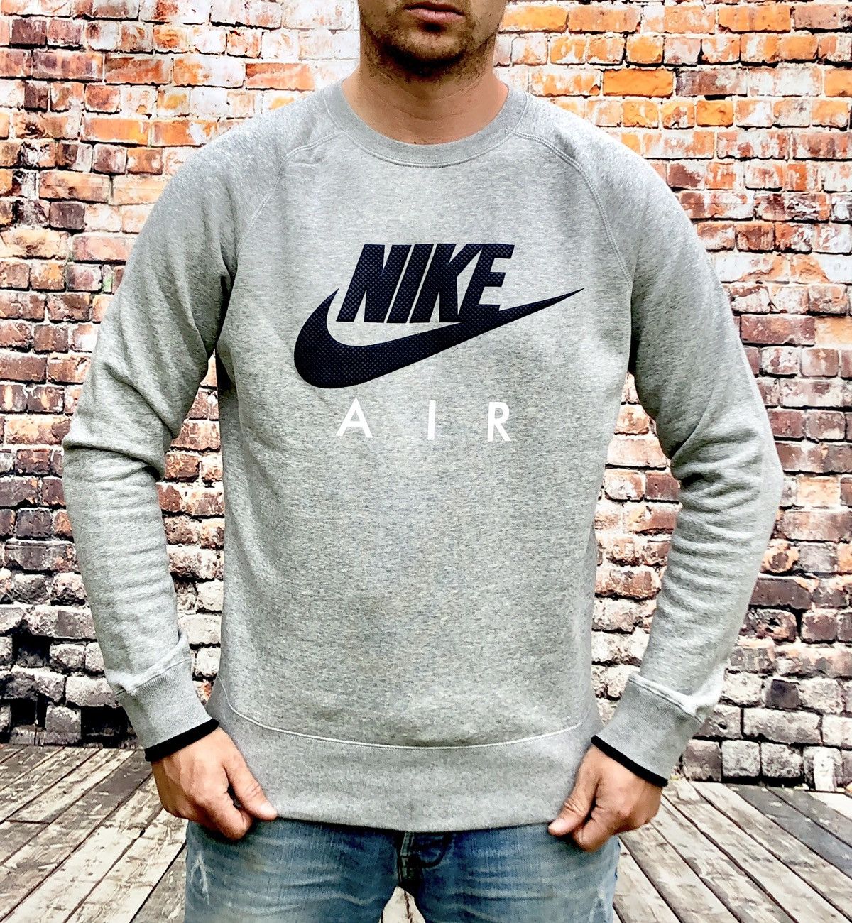 Nike air jumper grey sale