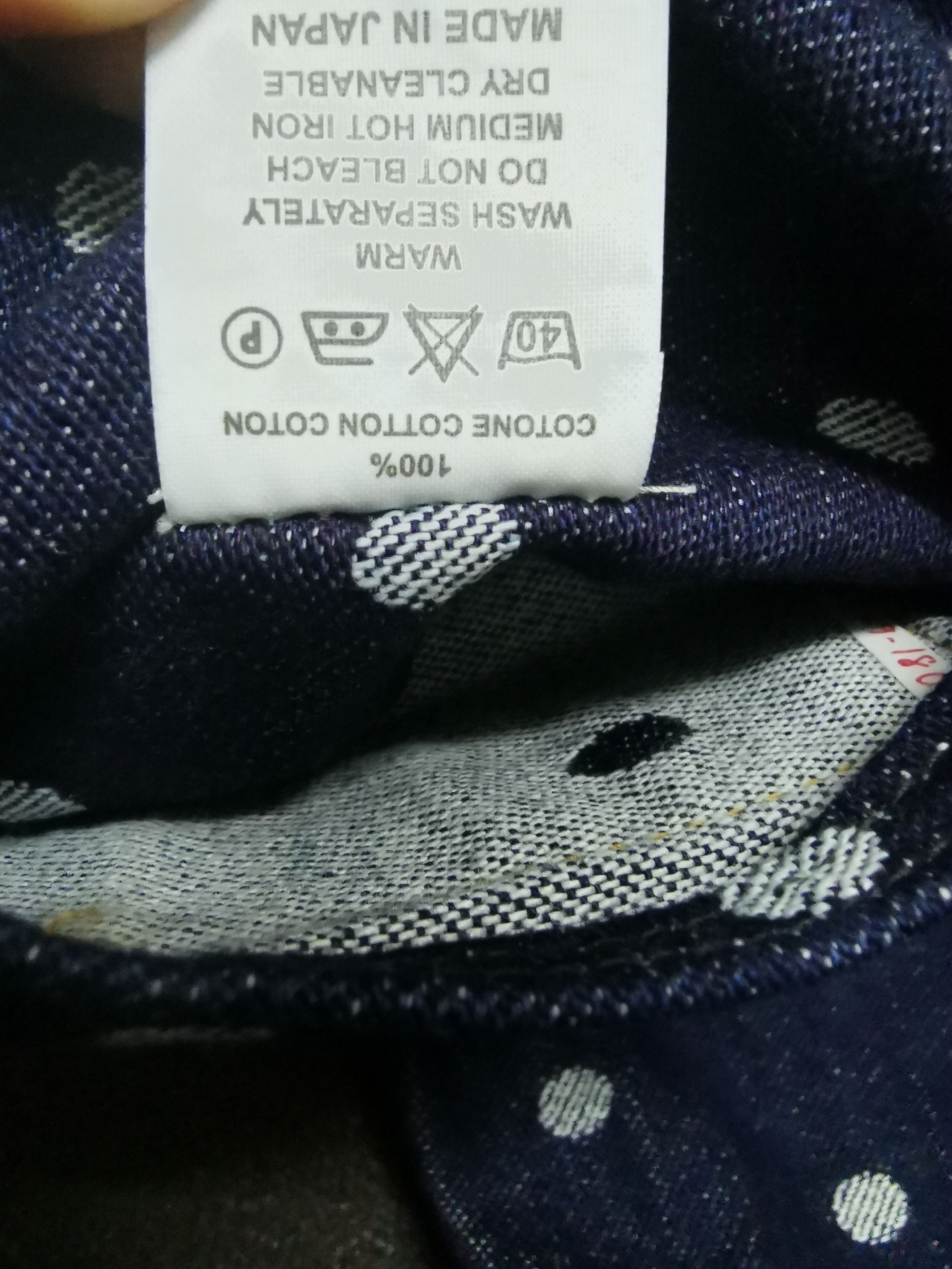 Japanese Brand × Kapital × Kapital Kountry Kapital Polka Dot Denim Cropped Pants Size US 31 - 3 Thumbnail