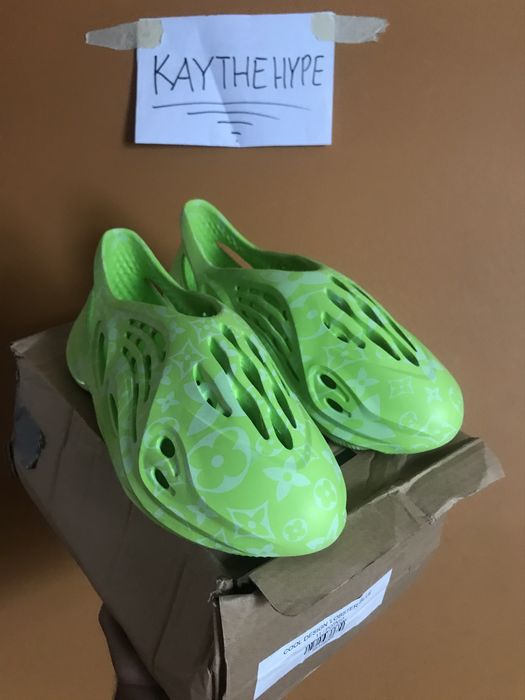 Louis Vuitton LV Yeezy Foam Runner by Imran Potato Neon Green