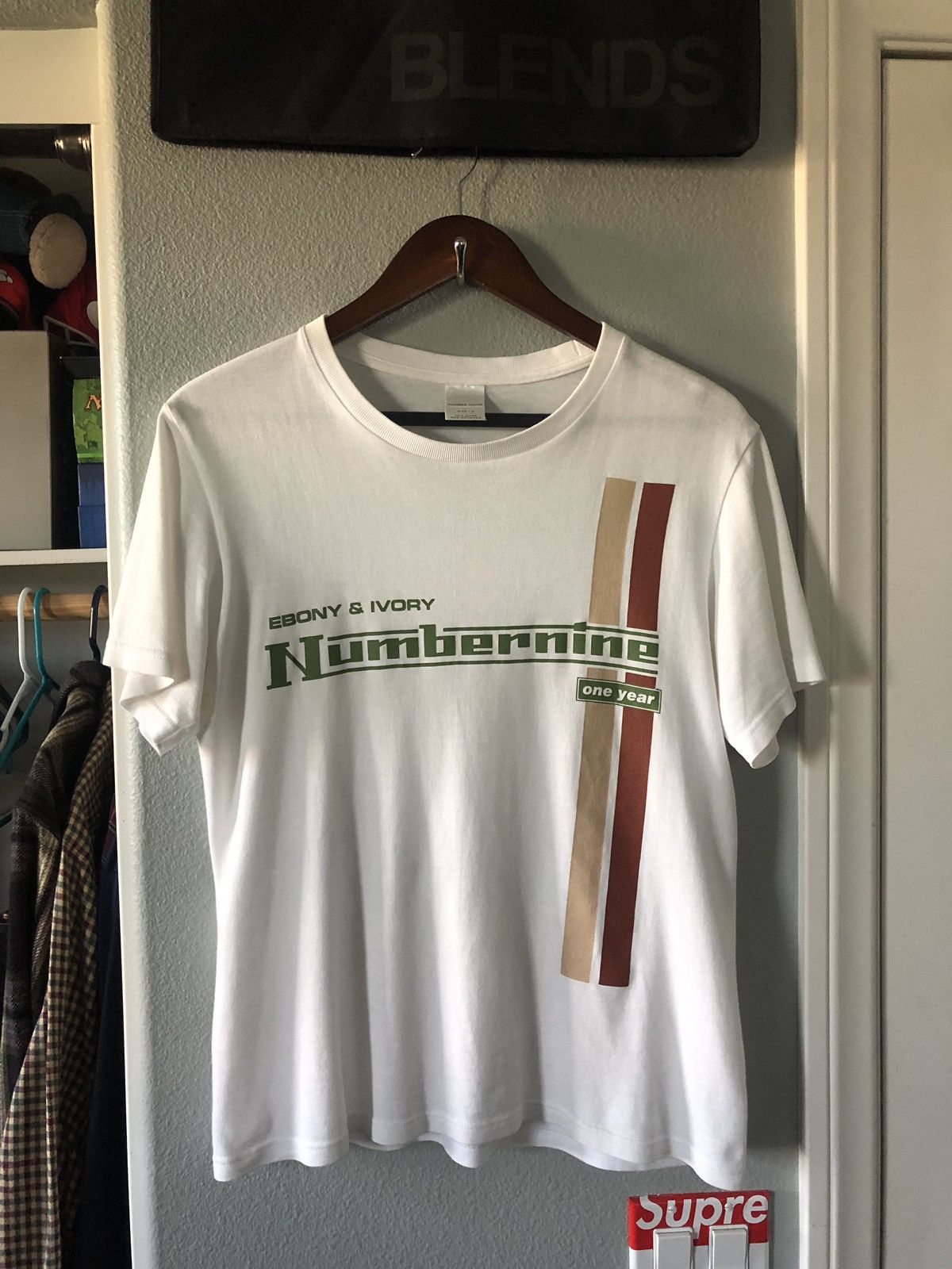 ナンバーナイン初期 EBONY & IVORY Tシャツ Number (N)ine Number (N)ine Ebony and Ivory One Year Racing Tee