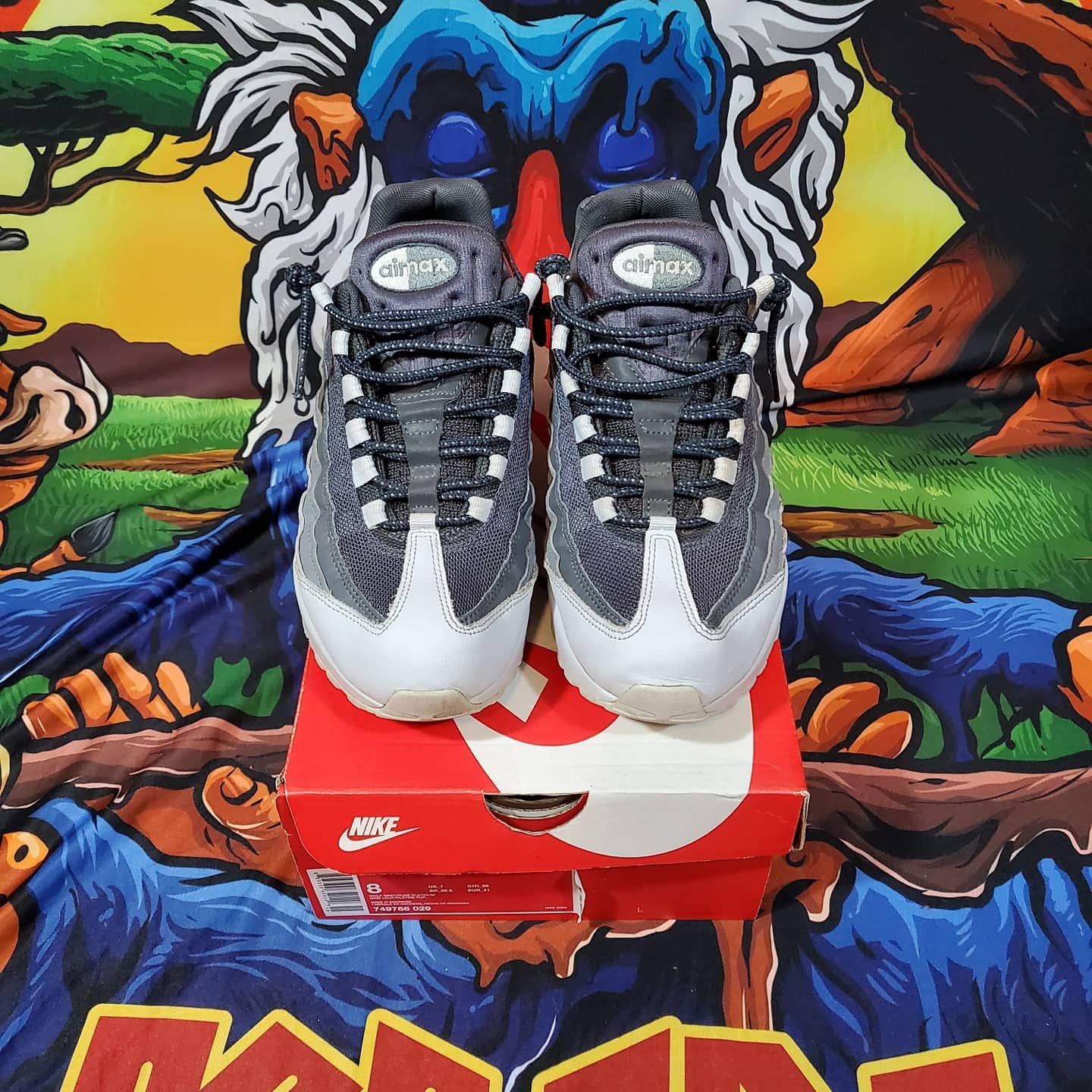 Nike USED Nike Air max 95 Wolf Grey Grailed