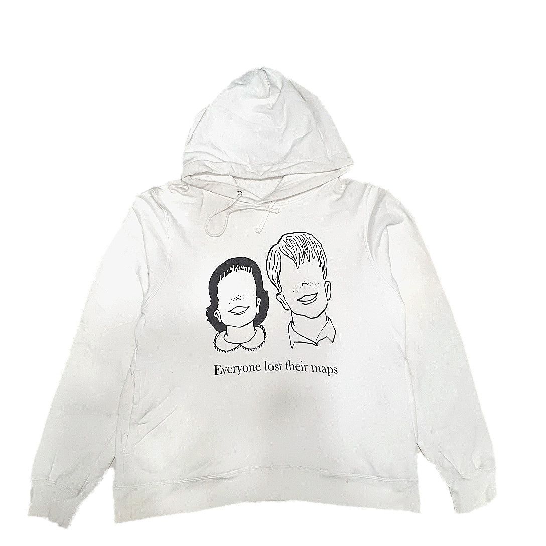 Undercover Undercover White Hoodie everyone lost their maps | Grailed