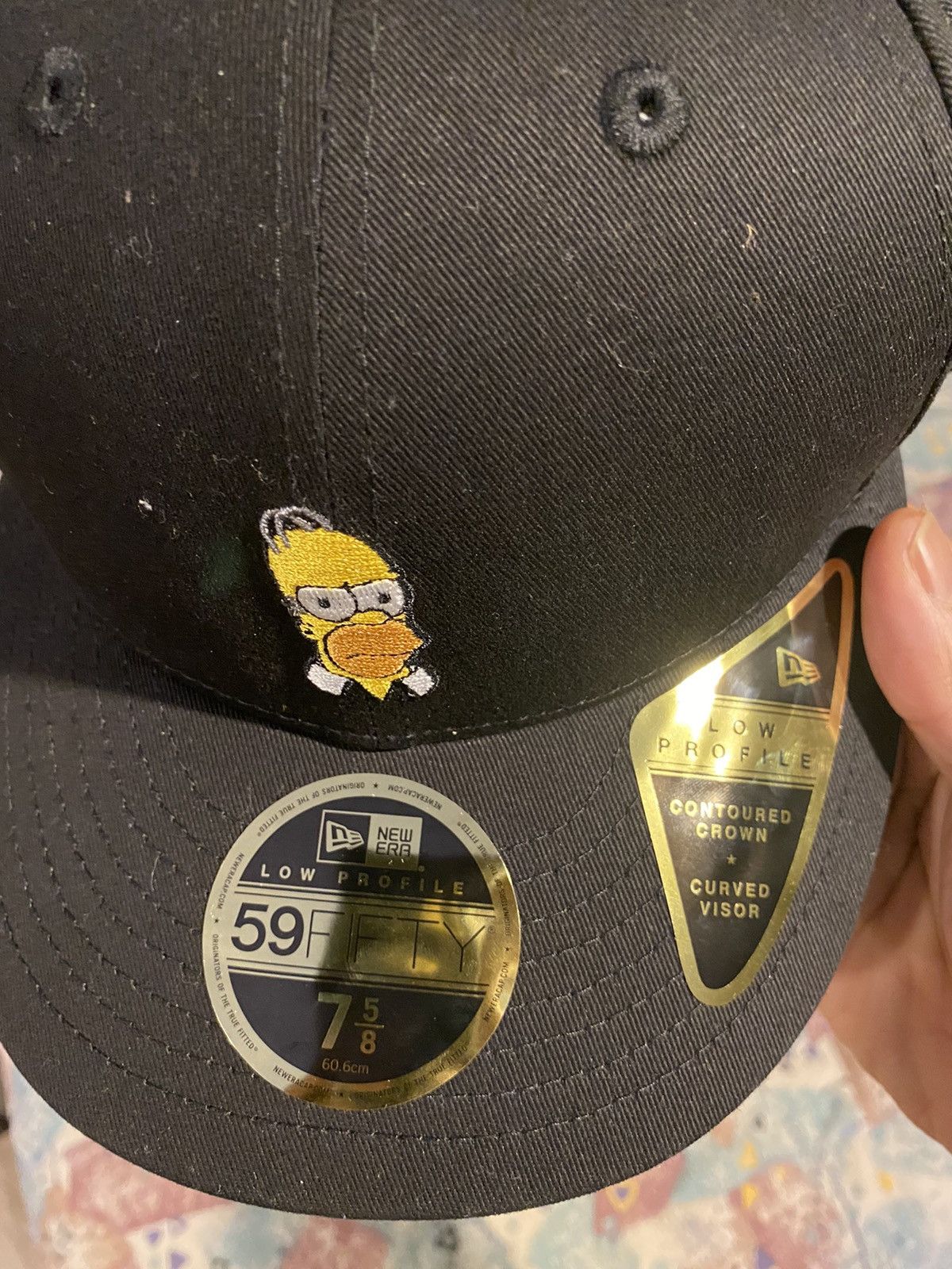 Kith Kith x Simpsons x New Era Homer Fitted Cap (Black 7 5/8) | Grailed