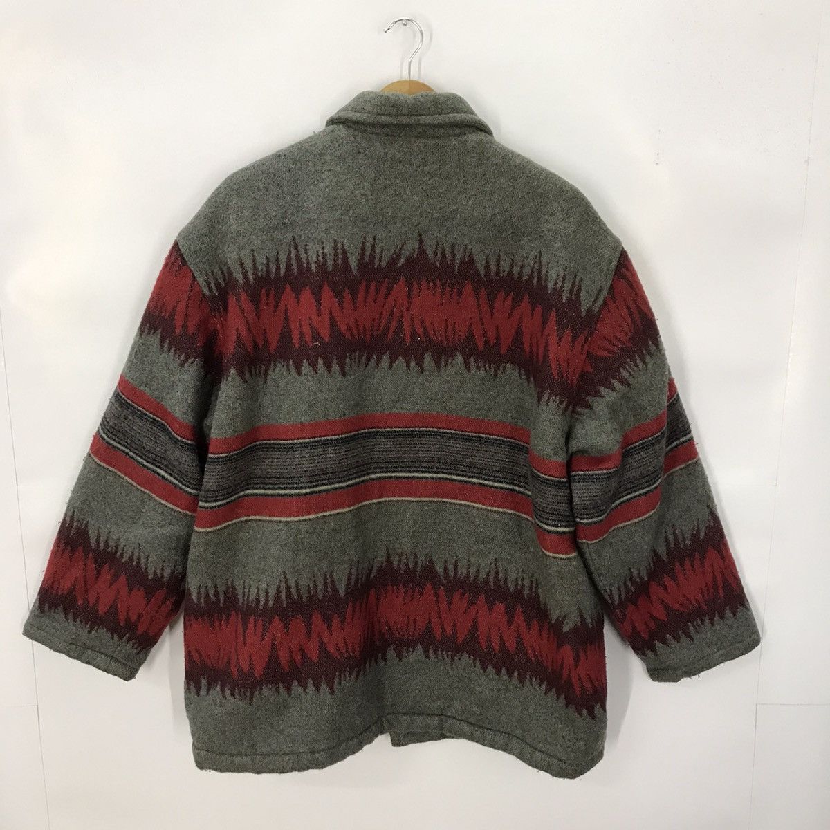 Japanese Brand × Vintage Wonder Bear fire jacket Wool Style Jacket Size US XL / EU 56 / 4 - 4 Thumbnail