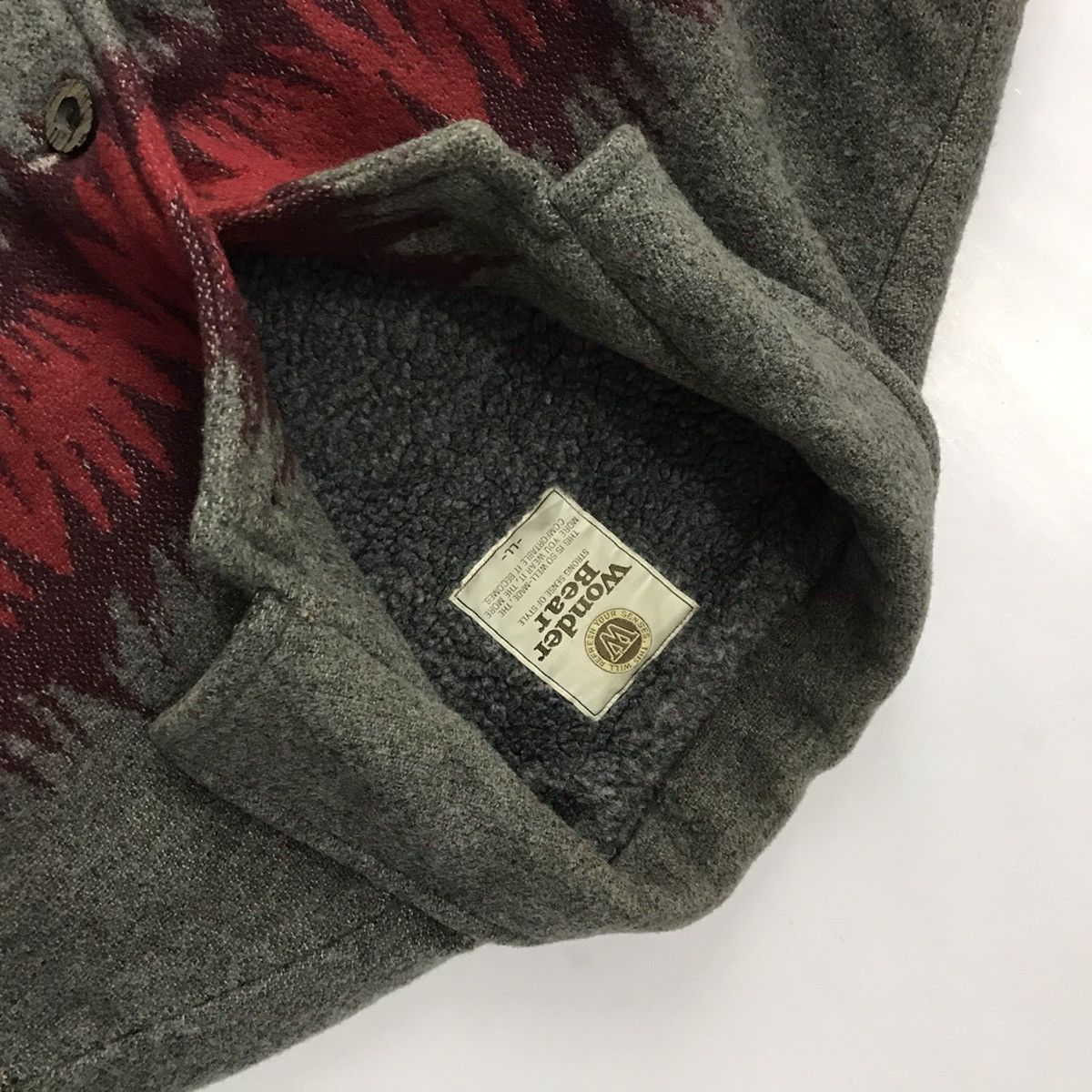 Japanese Brand × Vintage Wonder Bear fire jacket Wool Style Jacket Size US XL / EU 56 / 4 - 5 Thumbnail