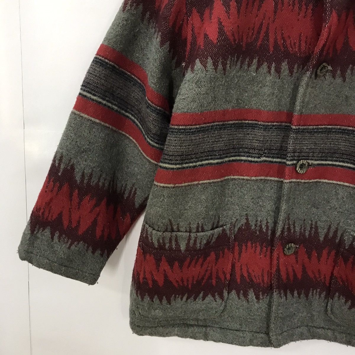Japanese Brand × Vintage Wonder Bear fire jacket Wool Style Jacket Size US XL / EU 56 / 4 - 3 Thumbnail