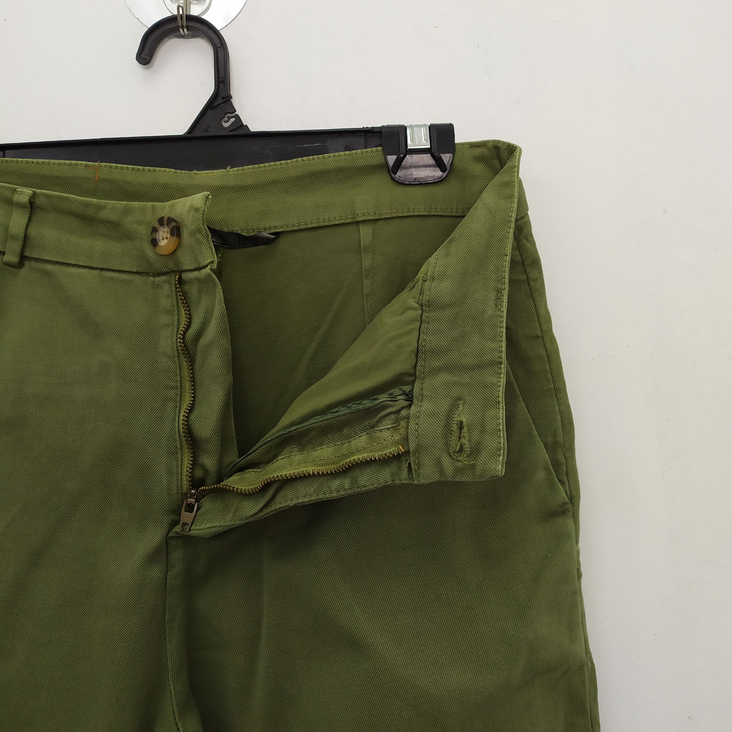 Zara ZARA STREETWEAR GREEN CARGO PANTS Size US 26 / EU 42 - 2 Thumbnail