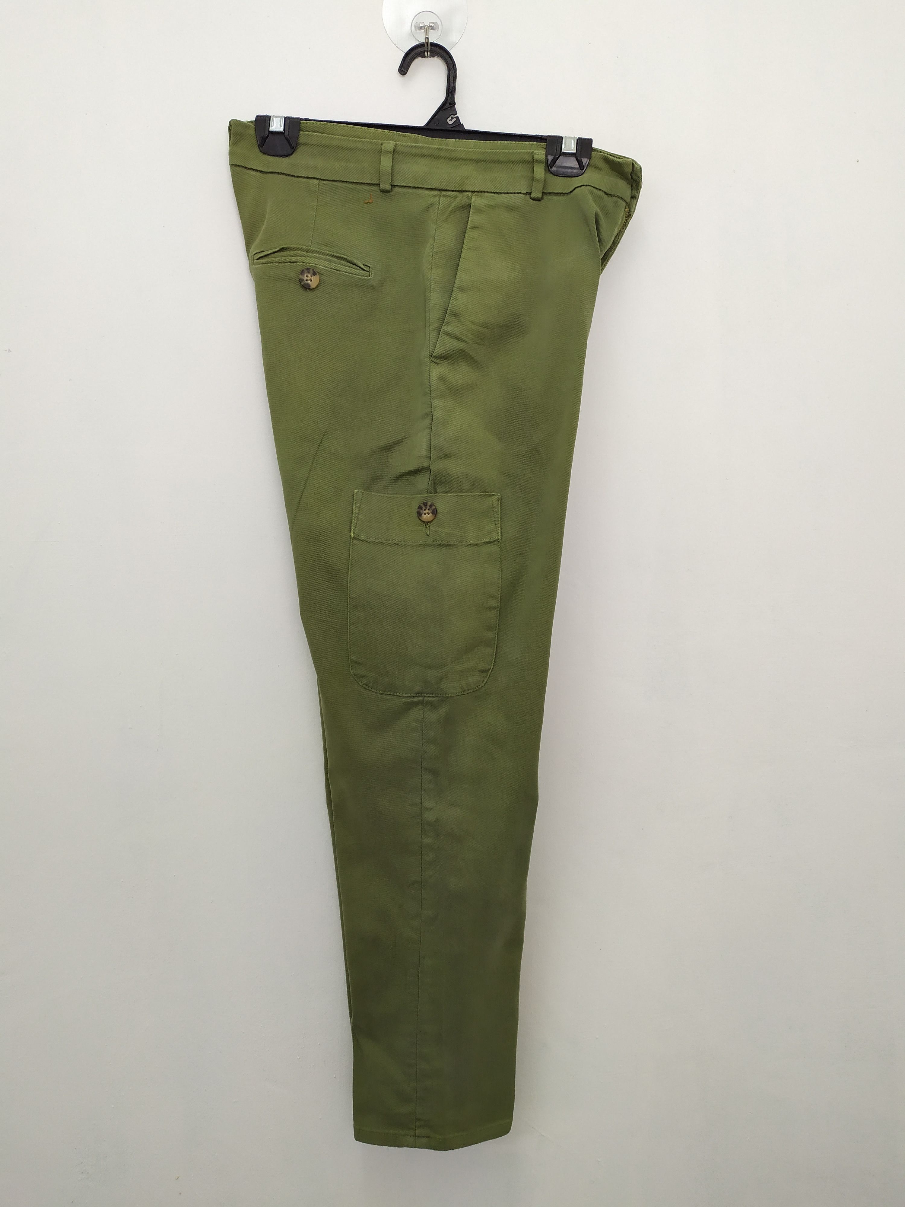 Zara ZARA STREETWEAR GREEN CARGO PANTS Size US 26 / EU 42 - 7 Thumbnail