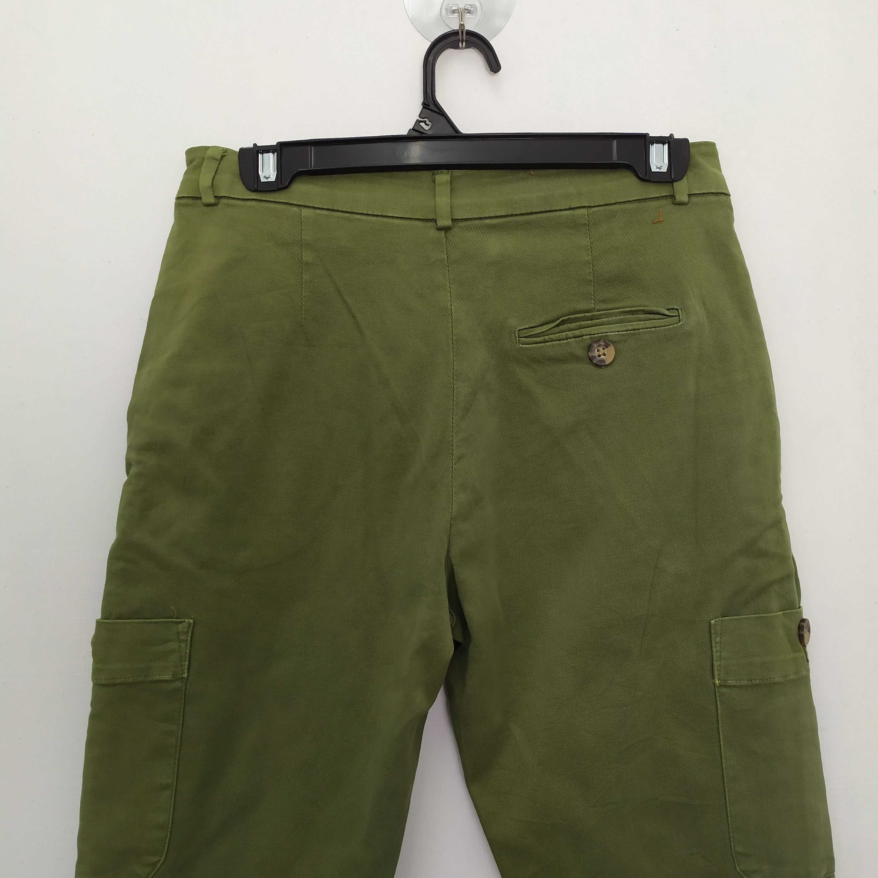 Zara ZARA STREETWEAR GREEN CARGO PANTS Size US 26 / EU 42 - 10 Thumbnail