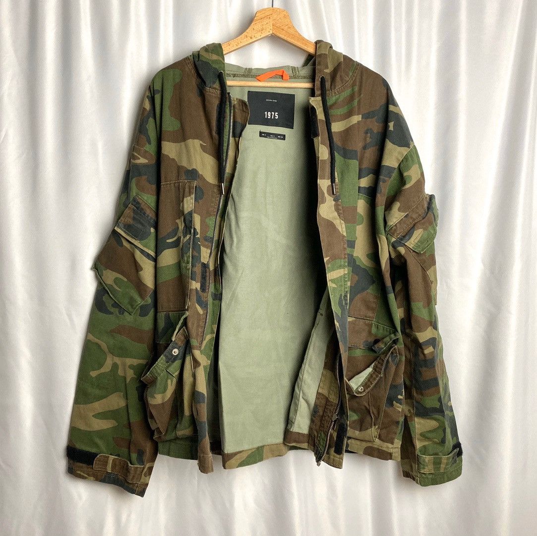 Zara Oversized Military Camo Jacket Grailed