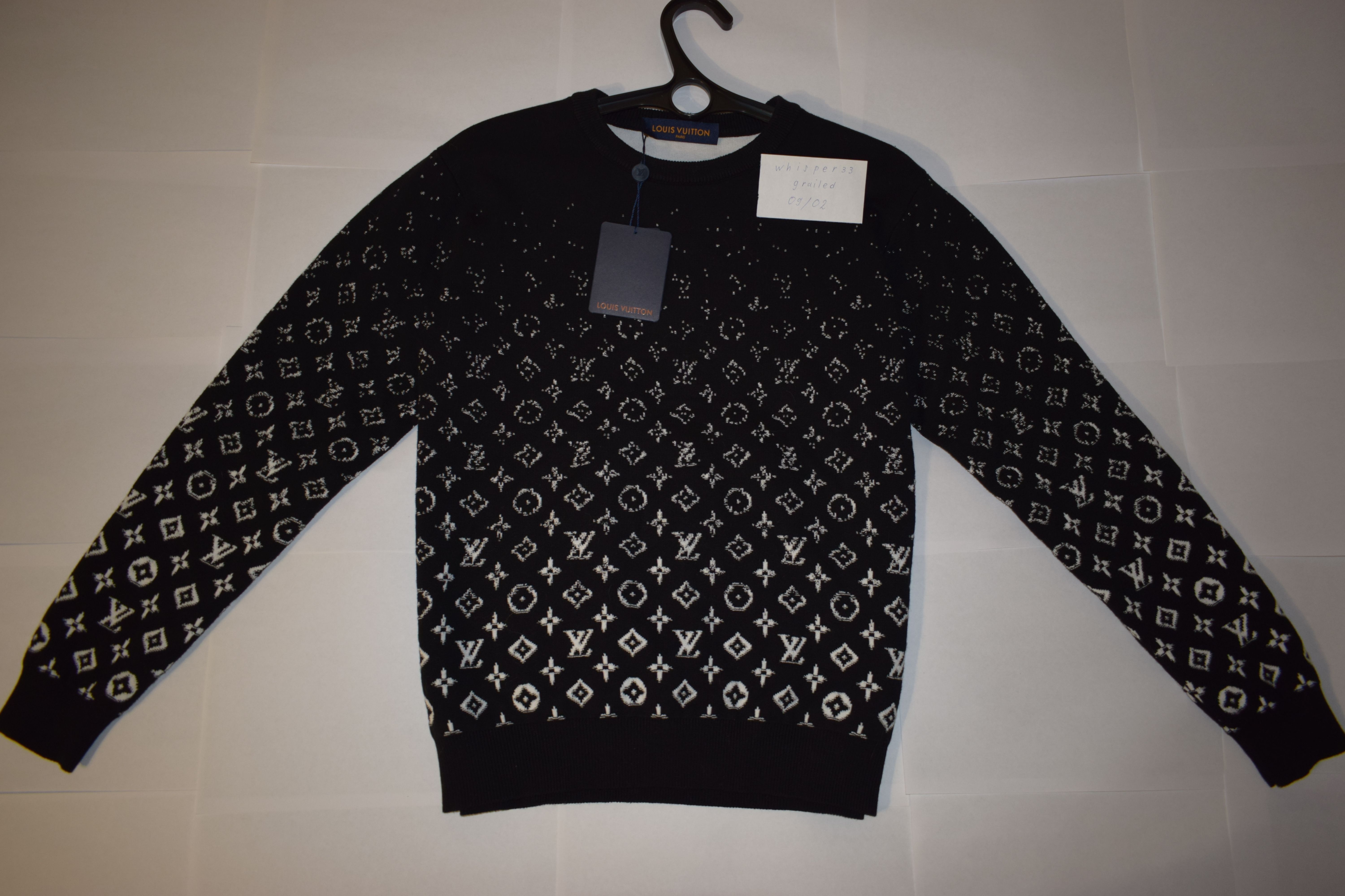 Louis Vuitton Faded Gradient Monogram Crew Neck Sweater
