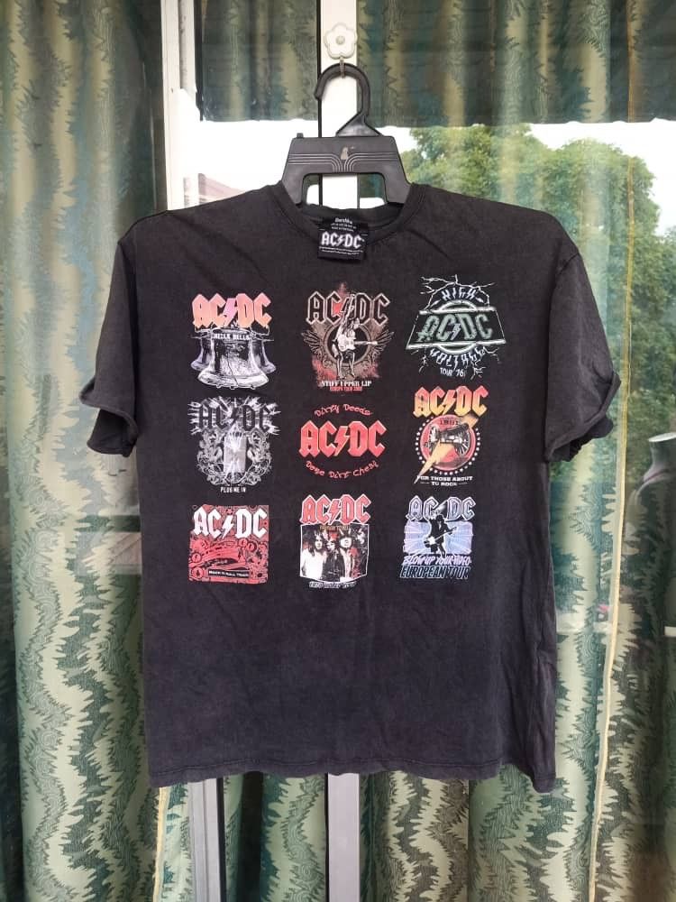 Bershka ACDC rock Tour tees