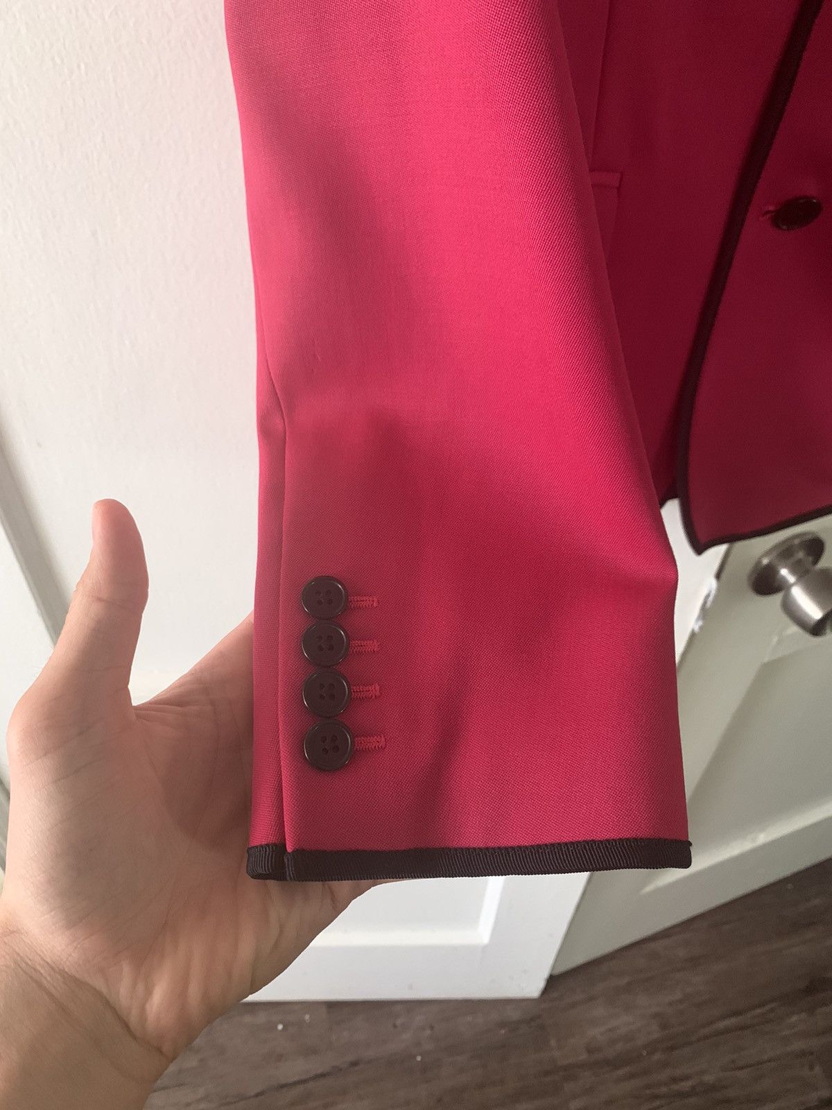 Saint Laurent Paris Hedi Slimane 2013 Pink Blazer Size 38R - 4 Thumbnail