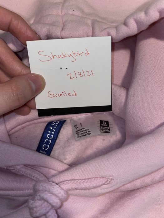 Pink playstation hoodie discount h&m