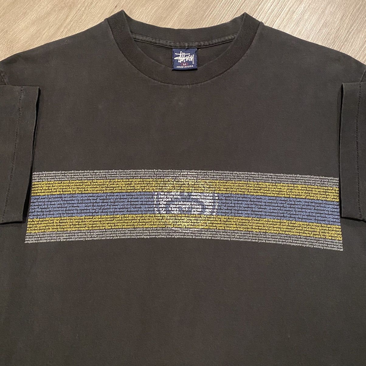 Stussy × Vintage Vintage 1990s STUSSY INTERNATIONAL GRAPHIC T-SHIRT MEDIUM Size US M / EU 48-50 / 2 - 1 Thumbnail