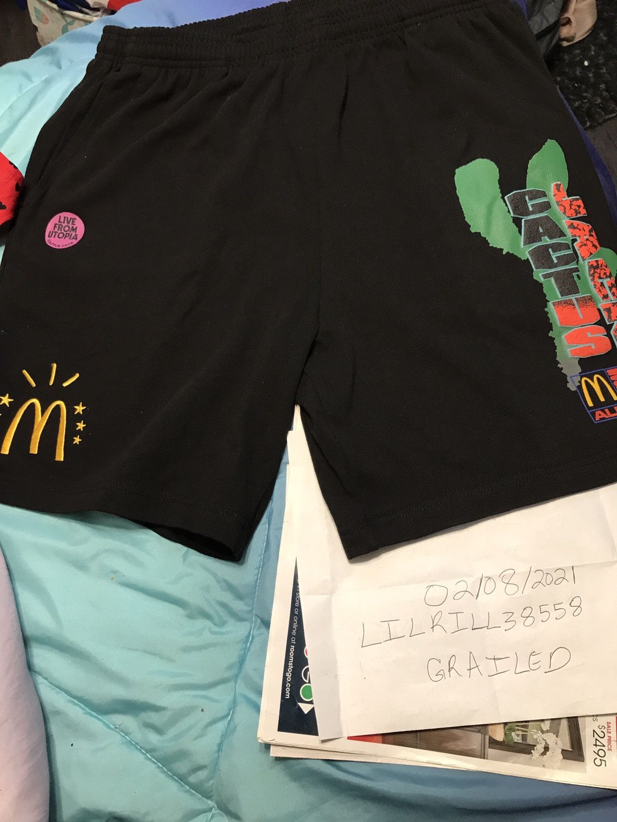 Travis popular Scott Shorts McDonalds M