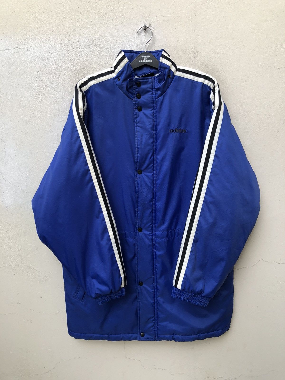 Adidas Vintage 90s Adidas Logo Box Parka Line Jacket Size US L / EU 52-54 / 3 - 12 Thumbnail