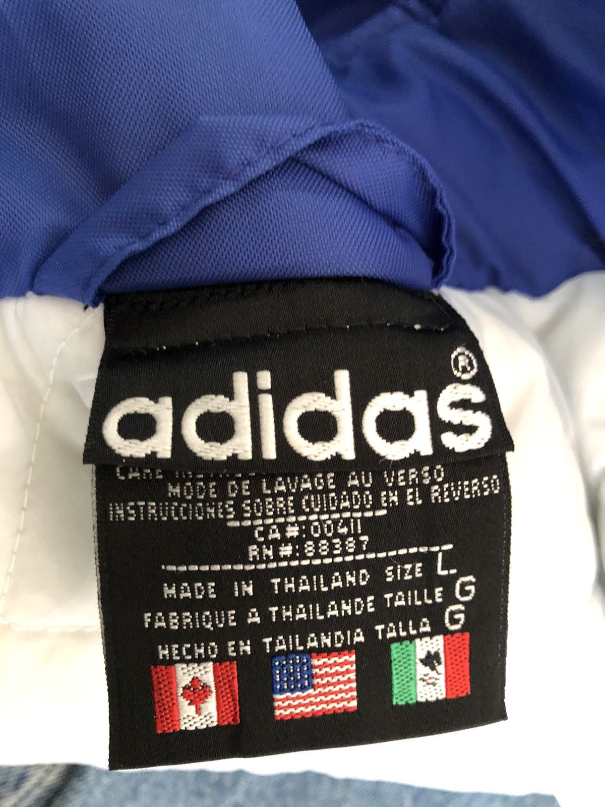 Adidas Vintage 90s Adidas Logo Box Parka Line Jacket Size US L / EU 52-54 / 3 - 19 Thumbnail