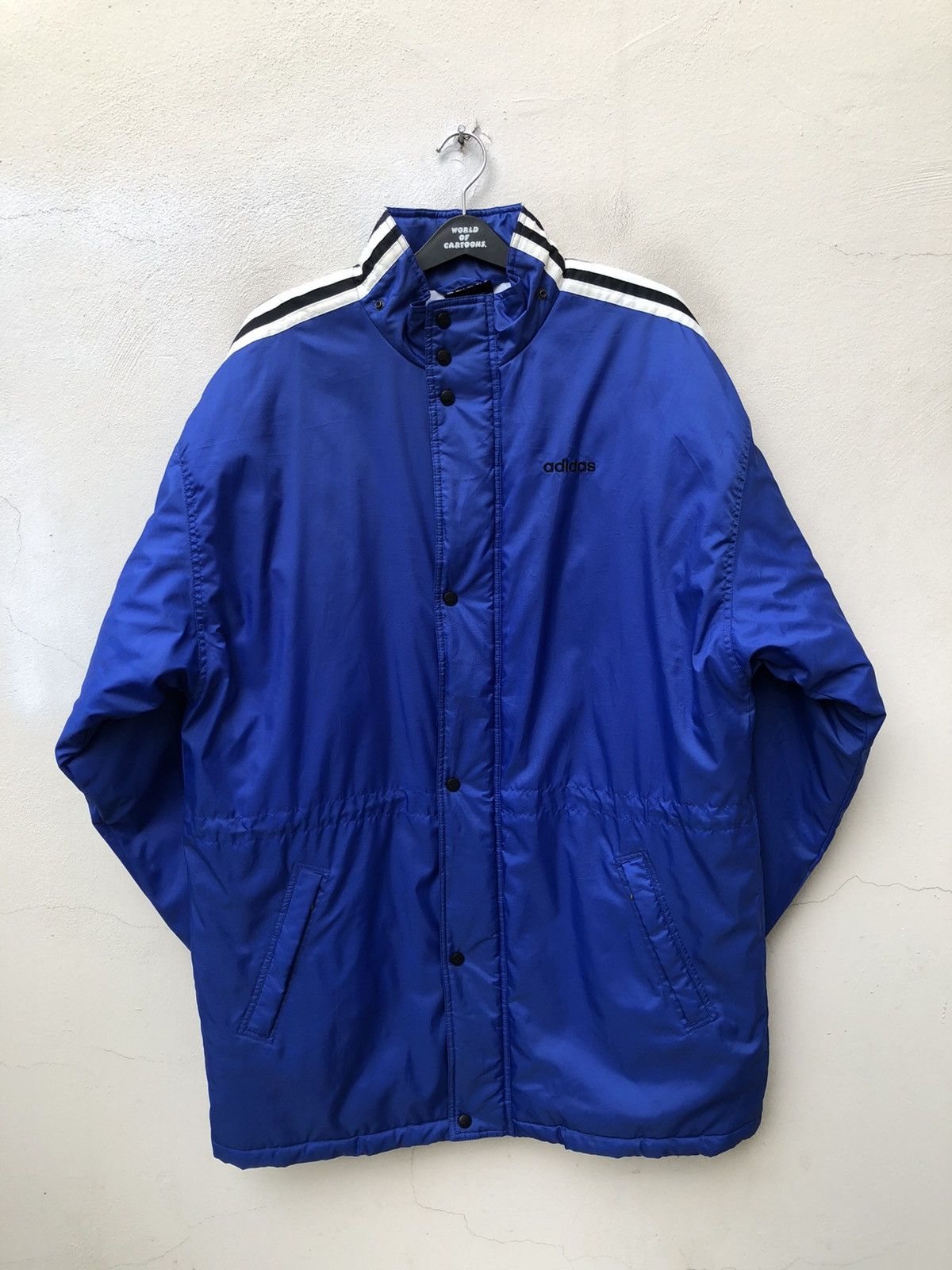 Adidas Vintage 90s Adidas Logo Box Parka Line Jacket Size US L / EU 52-54 / 3 - 14 Thumbnail