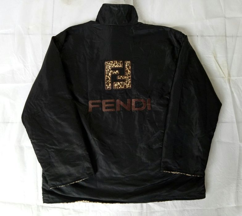 Fendi Fendi Coach Jacket Reversible Leopard Velvet not versace hermes ...