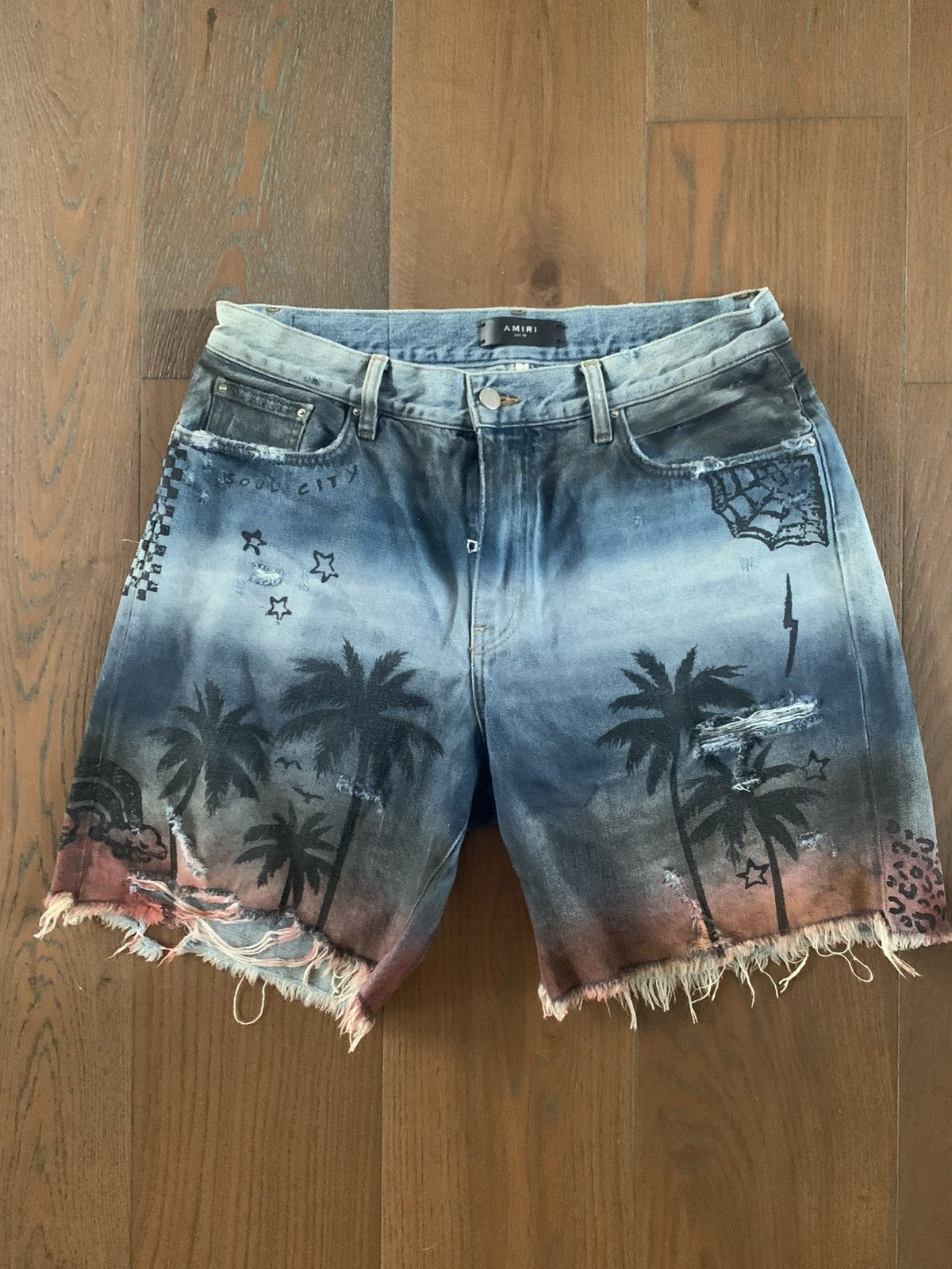 Amiri Amiri Palm Shorts | Grailed