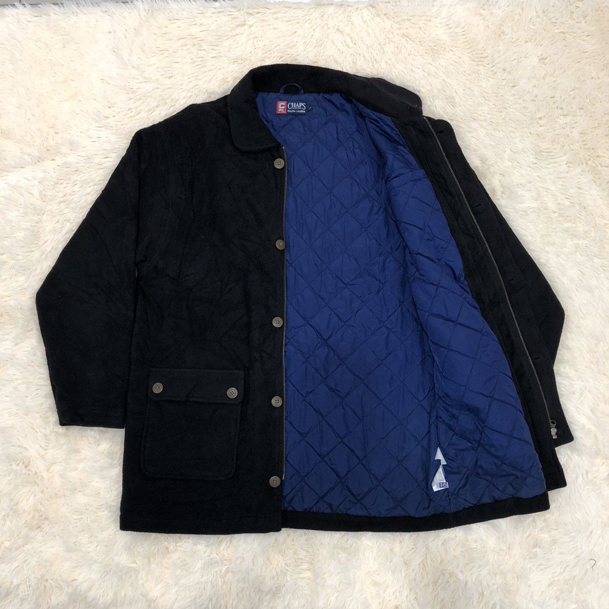 Chaps Ralph Lauren Chaps Ralph Lauren Fleece Long Coat Size US L / EU 52-54 / 3 - 6 Thumbnail